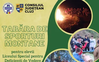 Tabără de sporturi montane pentru elevii Liceului Special pentru Deficienți de Vedere