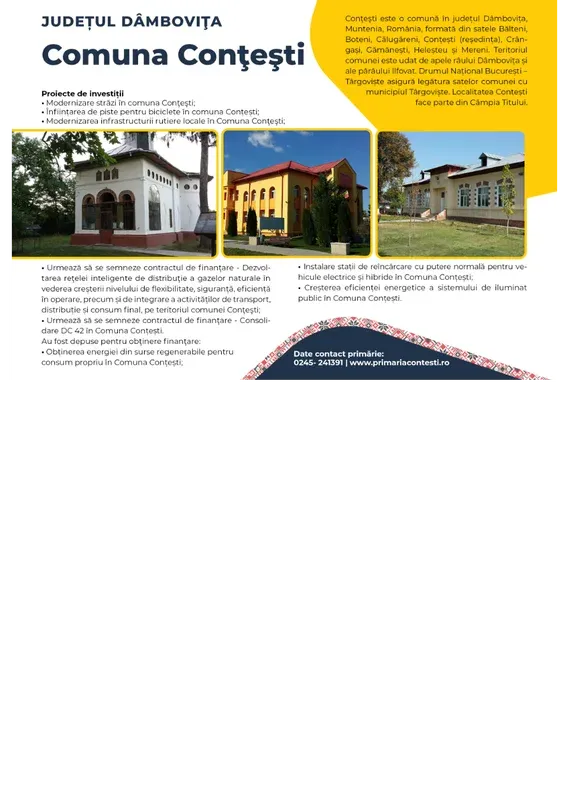 PRIMĂRIA CONŢEŞTI