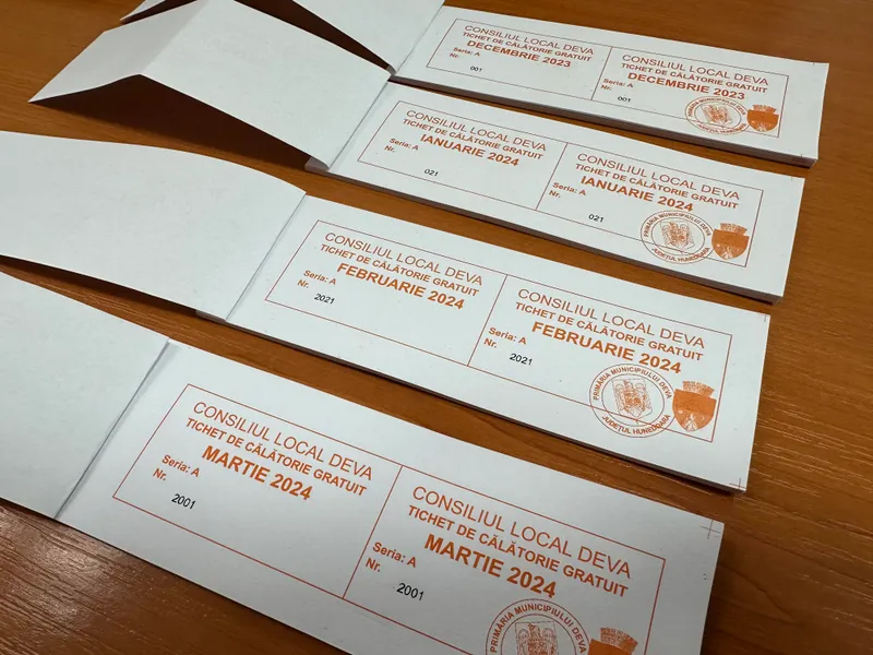 În atenţia pensionarilor din municipiul Deva și a altor categorii de persoane care beneficiază de tichete de călătorie gratuite pentru transportul public local!