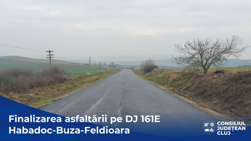 Consiliul Județean a finalizat lucrările de asfaltare pe drumul județean 161E Habadoc – Buza - Feldioara
