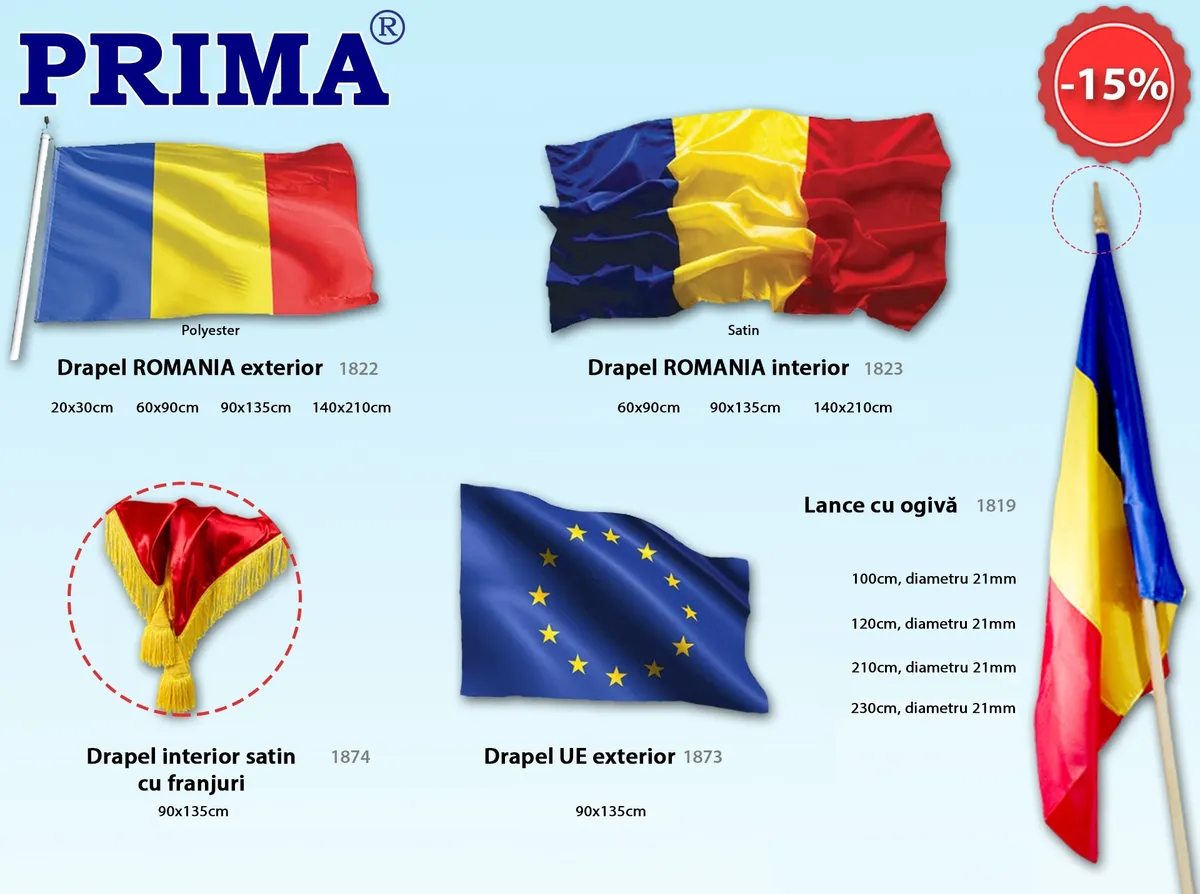 Tricolorul Romanesc - PRIMA Producator!