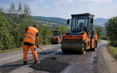 Consiliul Județean Cluj execută lucrări de întreținere pe DJ 107F Luncani – limită cu județul Alba