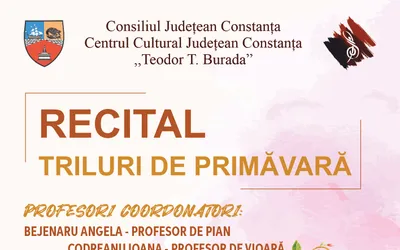 Recitaluri de primăvară ale cursanților Centrului Cultural Județean  Constanța ,,Teodor T. Burada”, la Muzeul de Artă