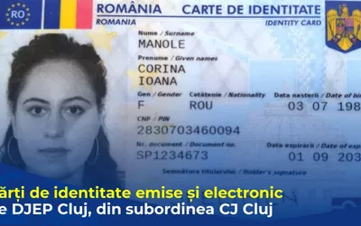 Proiect pilot - Clujenii se pot programa pentru înnoirea Cărților de Identitate.