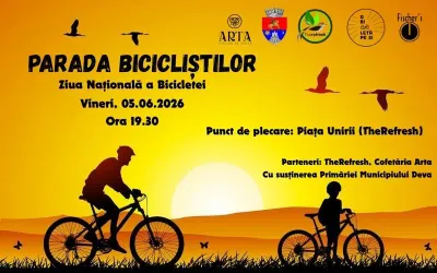 Restricții de circulație la Deva pentru Parada Bicicliștilor — vineri, 5 iunie 2026