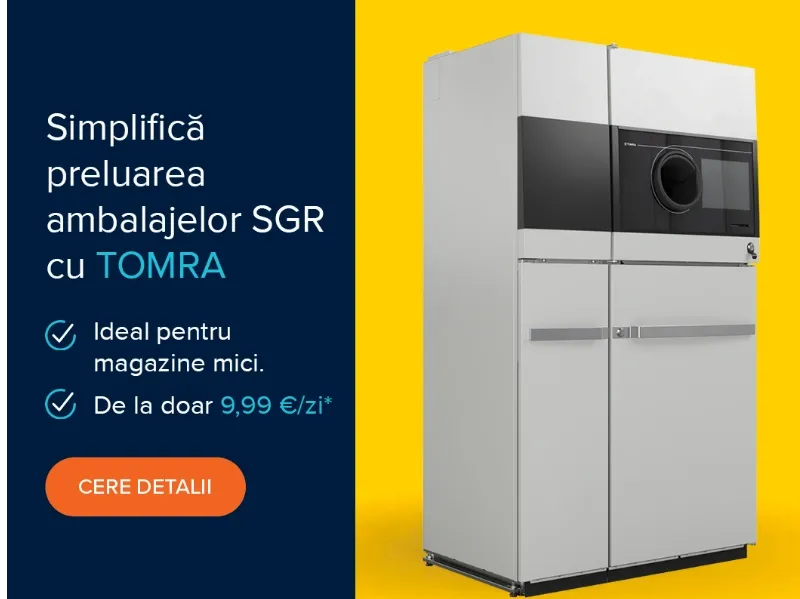 TOMRA M1 - cel mai mic sistem automat de preluare a ambalajelor.