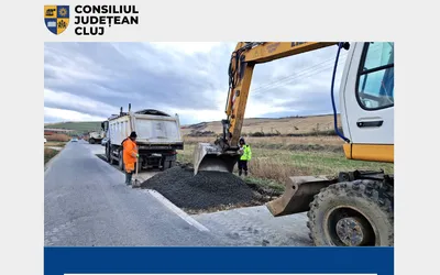 Consiliul Județean a demarat lucrări de întreținere pe DJ 161A Apahida – Moriști – Cojocna – Iuriu de Câmpie