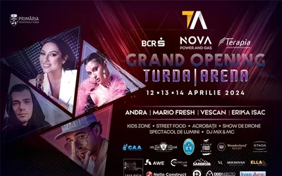 Program inaugurare sala polivalentă - Turda Arena!