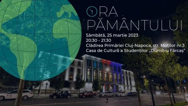 Primăria Cluj-Napoca se alătură inițiativei Ora Pământului