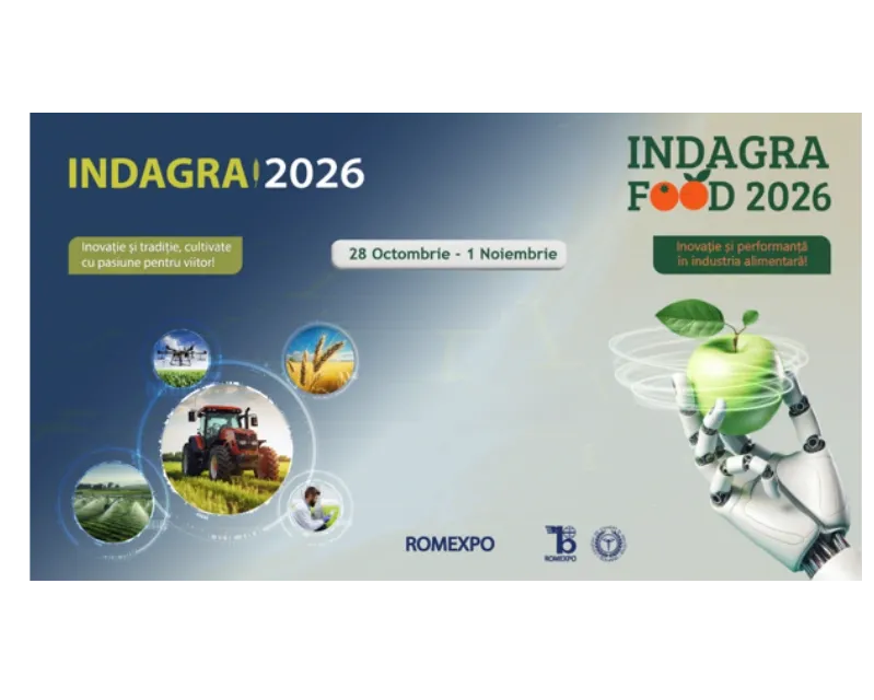 INDAGRA & INDAGRA FOOD 2026: 2 summituri internaționale, conferințe și tehnologii aplicate în agricultură și industria alimentară
