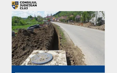 Au fost recepționate lucrările de extindere și reabilitare a infrastructurii de apă și canalizare în 10 localități clujene