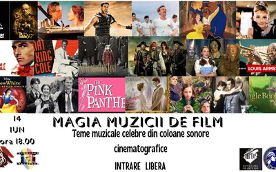 ,,Magia muzicii de film - Teme muzicale celebre din coloane sonore  cinematografice”