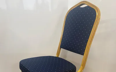 Scaun tapitat sala conferinta, camin cultural, biserica - model CROWN