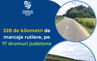 328 de kilometri de marcaje rutiere, pe 17 drumuri județene
