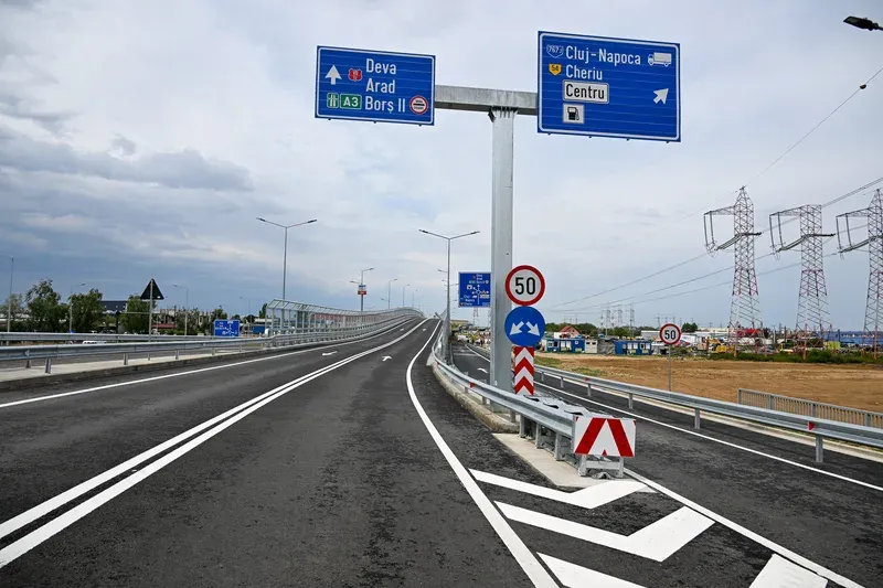 S-a deschis circulația pe pasajul suprateran din zona Metro, pe Centura Oradea