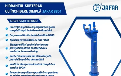 Hidrant subteran cu închidere simplă JAFAR 8851