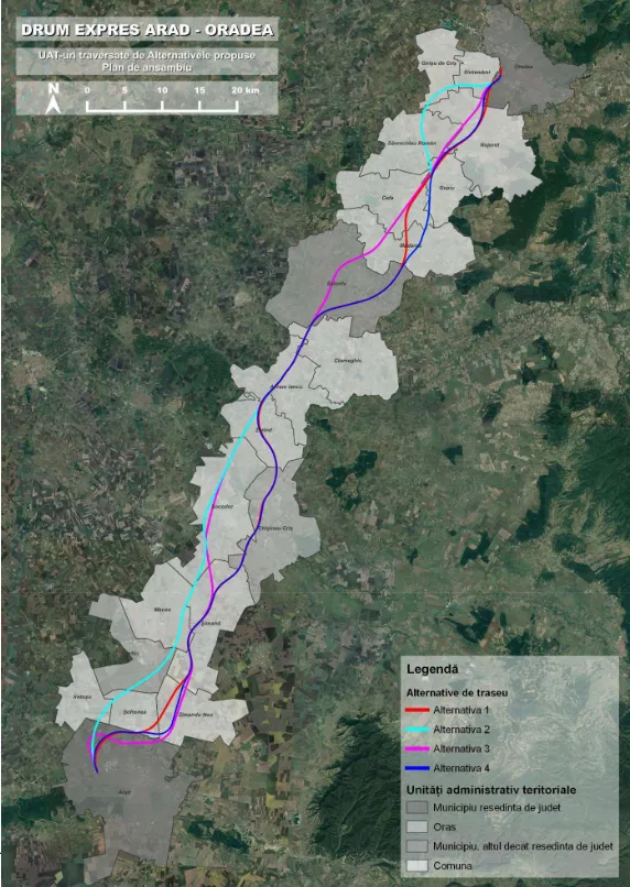 S-a aprobat traseul final al Drumului Expres Arad - Oradea