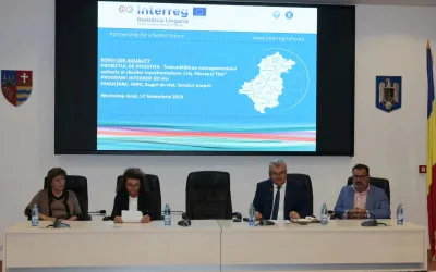 Consiliul Județean Arad a găzduit astăzi o întâlnire de lucru între Compania de Apă Arad, Compania de Apă din Szeged și administrația locală Algyo