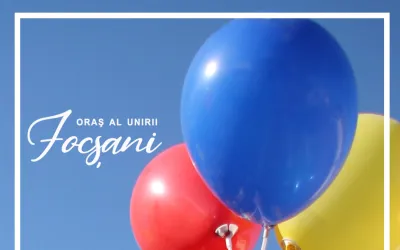 104 baloane tricolore pentru 104 ani de la Marea  Unire