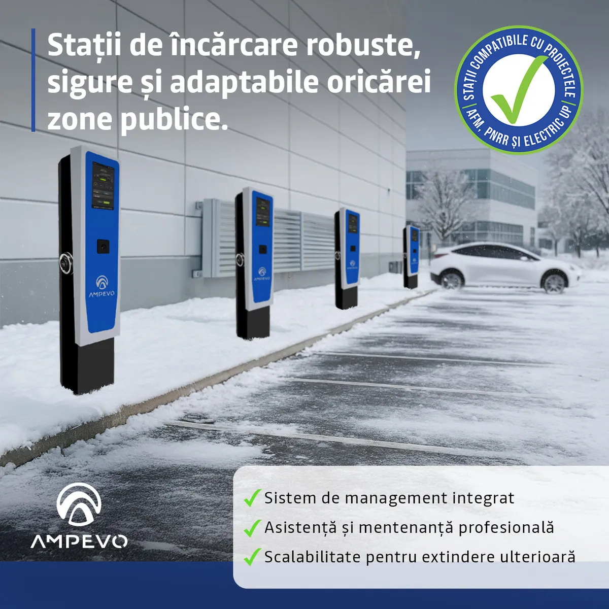 Soluții de încărcare pentru afacerea ta, centre comerciale, parcări private sau instituții publice