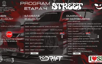 Campionii sunt pe circuit, nu pe șosele!  Clasa Street Rodrift revine în Sectorul 3, zona Pallady!