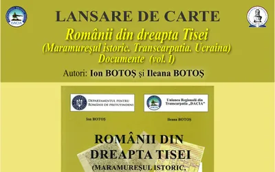 LANSARE DE CARTE LA BIBLIOTECA JUDEȚEANĂ „PETRE DULFU”: „ROMÂNII DIN DREAPTA TISEI (MARAMUREȘUL ISTORIC,  TRANSCARPATIA, UCRAINA)”