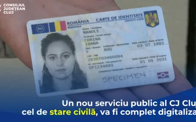 Un nou serviciu public al Consiliului Județean Cluj, cel de stare civilă, va fi digitalizat