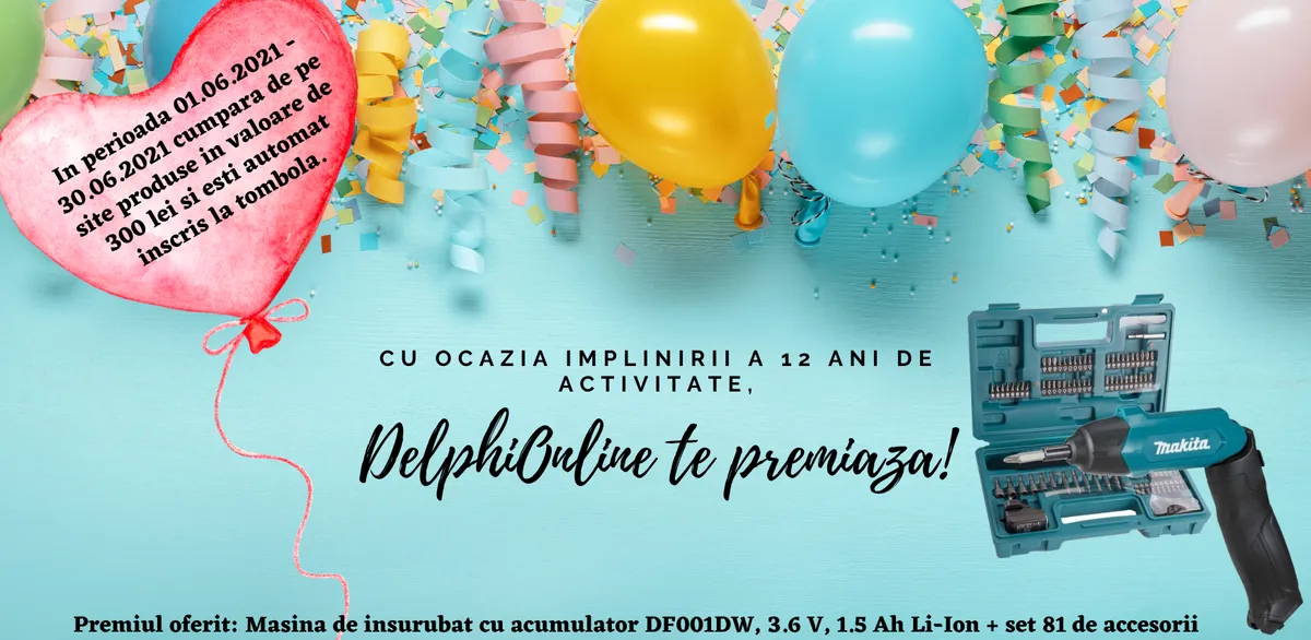 Tombola aniversara \"Un cadou doar pentru tine\" !
