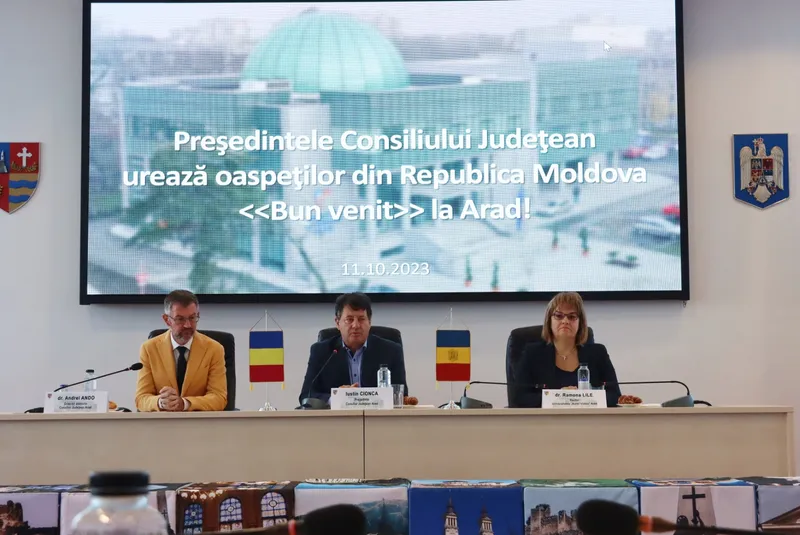 Delegație din Moldova, în vizită la Arad