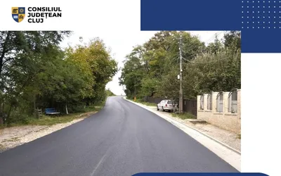 Consiliul Județean a demarat așternerea stratului de uzură pe sectorul Gilău – Someșu Rece