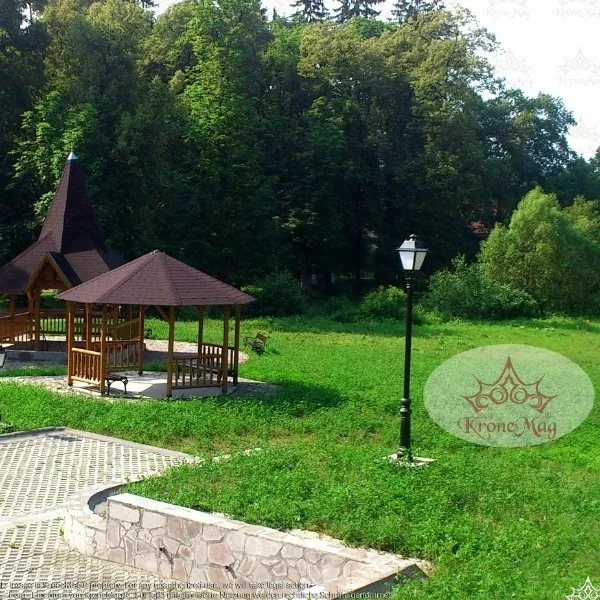 Stâlp Iluminat Parc Metalic cu Ornamente Fontă VILLA-1