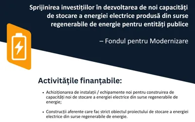 Stocare pentru autoconsum (baterii)