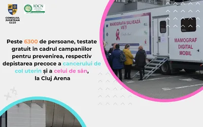 Succes al campaniilor pentru prevenția, respectiv depistarea precoce a cancerului de col uterin și a celui de sân, în județul Cluj