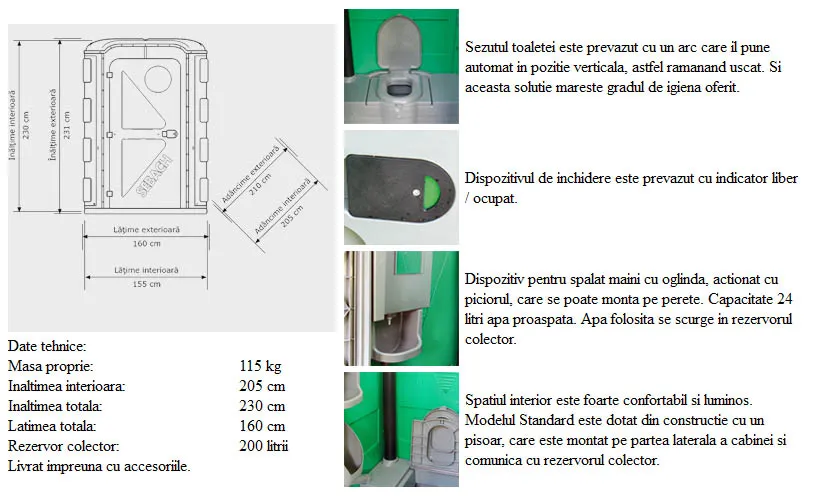 Cabină pentru persoane cu handicap