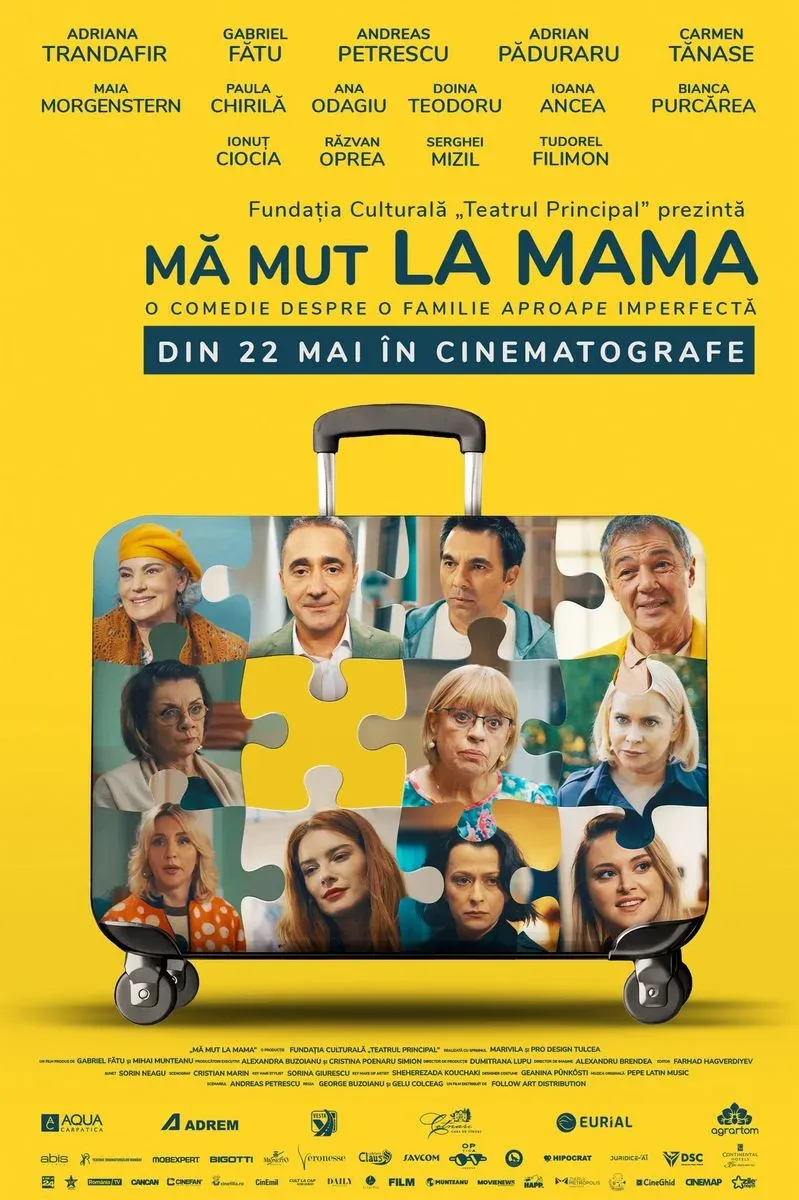 Proiecție de gală „Mă mut la mama” la Centrul „Jean Constantin” în prezența Adrianei Trandafir, Gabriel Fătu și Ioana Oancea