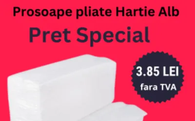 Prosoape hartie pliate alb