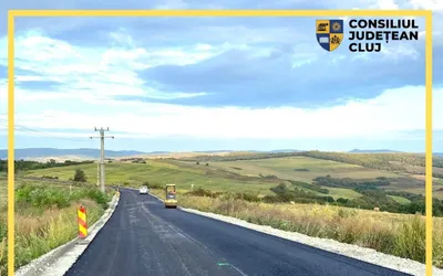 Consiliul Județean a demarat lucrările de asfaltare pe DJ 172A, parte a lotului 1 al Drumului Bistriței