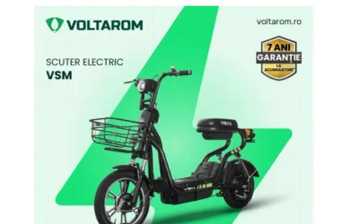 Voltarom VSM este bicicleta electrică tip scuter potrivită pentru drumurile de zi cu zi