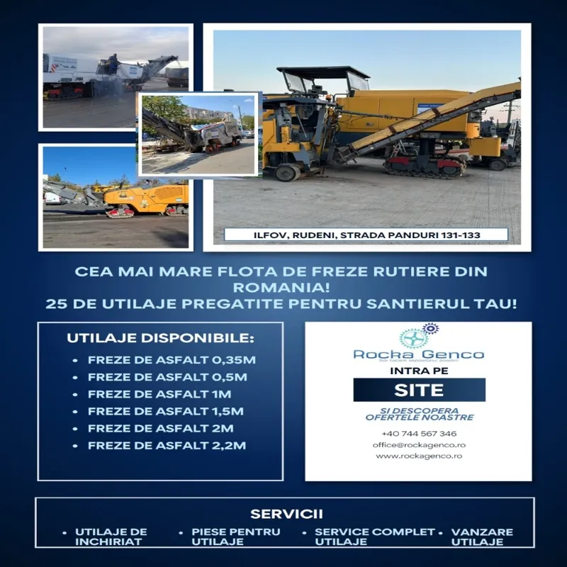 Rocka Genco oferă soluții complete pentru infrastructura rutieră