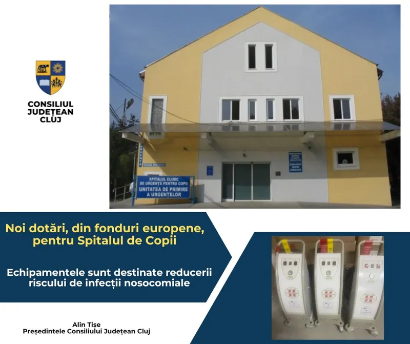 Noi dotări, din fonduri europene, pentru Spitalul de Copii