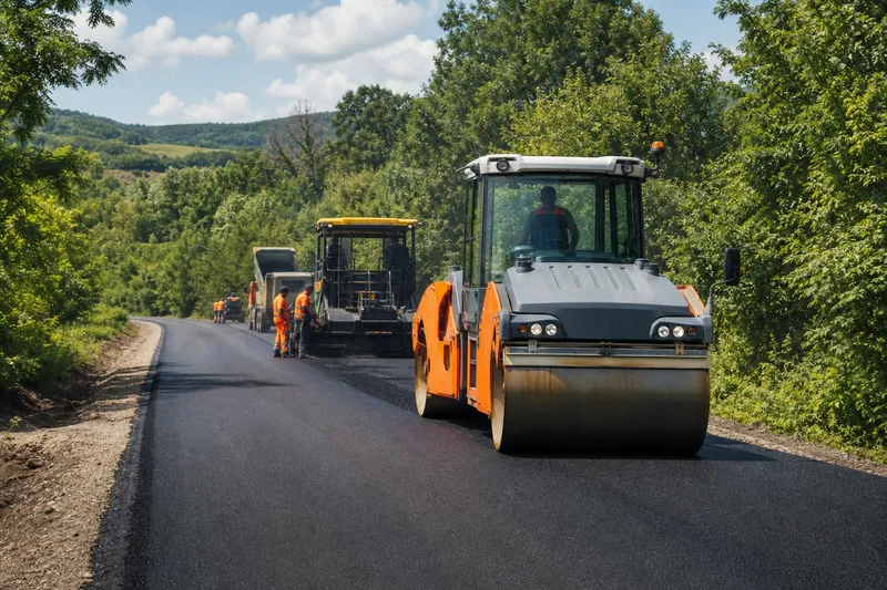 Consiliul Județean Cluj asfaltează sectorul Săliștea Veche – Berindu de pe DJ 105T
