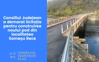 Consiliul Județean a demarat licitația pentru construirea noului pod din localitatea Someșu Rece