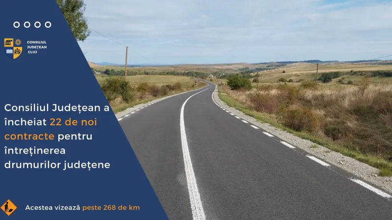 Consiliul Județean a încheiat 22 de noi contracte pentru întreținerea drumurilor județene