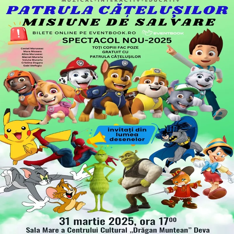 „Patrula Cățelușilor” revine la Deva cu o nouă misiune de salvare!
