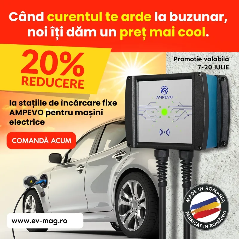 ☀️ Oferte promoționale de vară la Stațiile de Încărcare EV - AMPEVO! ⚡