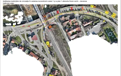 Restricții de circulație pe strada Dragoș Vodă pentru lucrări la pasajul feroviar (25 septembrie–25 noiembrie 2026)