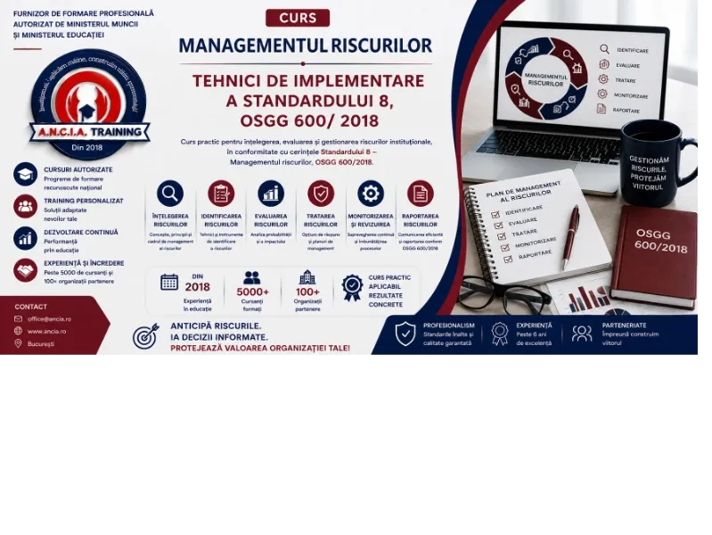 Manager al sistemului de management al Riscului – cod COR 325708