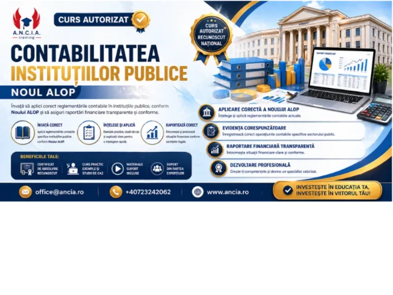 NOUTĂȚI LEGISLATIVE ÎN DOMENIUL FINANCIAR – CONTABIL. A.L.O.P.