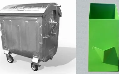 Eurocontainere zincate 1100l