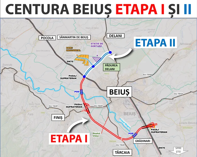 Centura Beiuș | Stadiul lucrărilor în iulie 2023